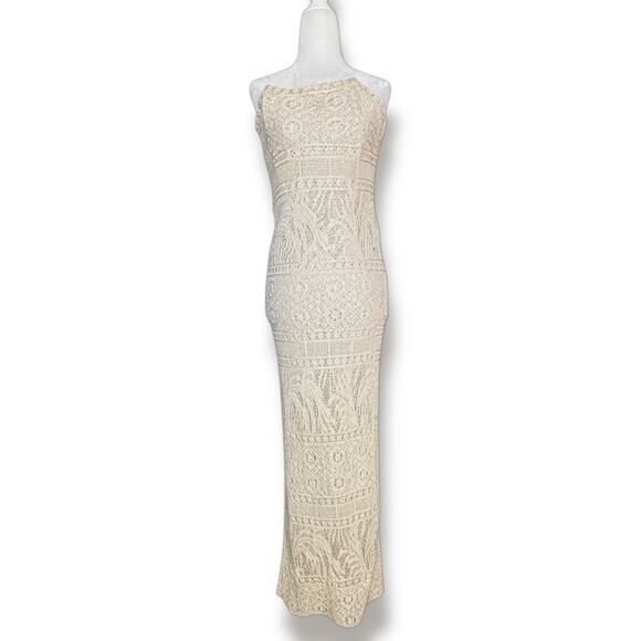 Jessica McClintock for Gunne Sax Dresses & Skirts - Y2K Jessica McClintock Gunne Sax Millennium Prom Lace Sequin Strapless Maxi XS